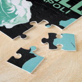 ヴィンテージ アール・ヌーヴォー、イタリアのファッション、おしゃれな女性 ジグソーパズル (側面)