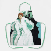 ヴィンテージ アール・ヌーヴォー、イタリアのファッション、優雅な女性 エプロン (正面)