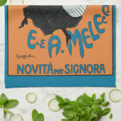 ヴィンテージ アール・ヌーヴォー イタリアン・マガジン by カピエッロ キッチンタオル (折り畳み)