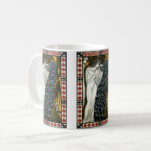 ヴィンテージ アール・ヌーヴォー、ウィリアム・ブラッドリーによる『キス』 コーヒーマグカップ (正面左)