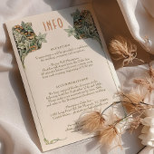 ヴィンテージ アール・ヌーヴォー ウェディング ディテール カード