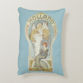 ヴィンテージ アール・ヌーヴォー、オランダ生命保険 アクセントクッション (裏面(縦))