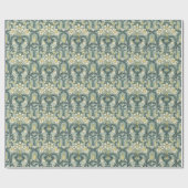 ヴィンテージ アール・ヌーヴォー スイセン ナルシサス 花 ラッピングペーパー (フラット)