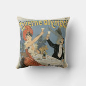 ヴィンテージ アール・ヌーヴォー、タヴェルヌ オリンピア レストラン クッション (裏面)