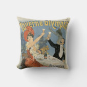 ヴィンテージ アール・ヌーヴォー、タヴェルヌ オリンピア レストラン クッション (正面)