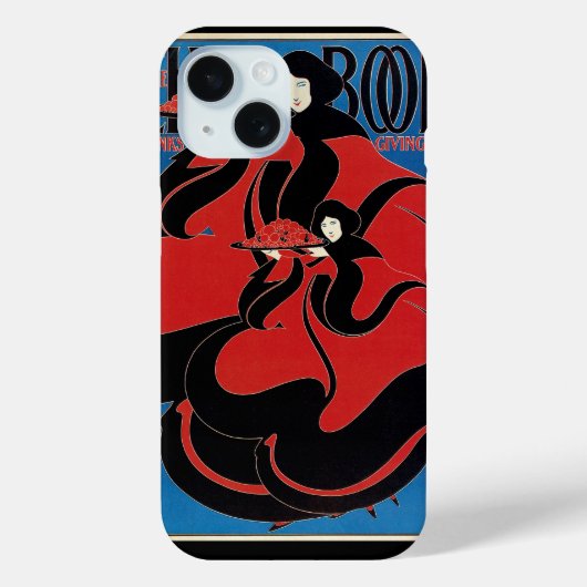 ヴィンテージ アール・ヌーヴォー チャップブック 感謝祭 Case-Mate iPhoneケース (裏面)