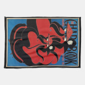 ヴィンテージ アール・ヌーヴォー チャプブック 感謝祭 キッチンタオル (横)