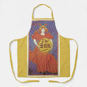 ヴィンテージ アール・ヌーヴォー、ニューヨーク・サン新聞 エプロン (正面)