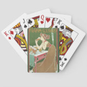 ヴィンテージ アール・ヌーヴォー ブラセリー フライキン・クーラール ビール トランプ (裏面)