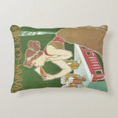 ヴィンテージ アール・ヌーヴォー ブラセリー フライキン・クールアル ビール アクセントクッション (正面)