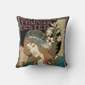 ヴィンテージ アール・ヌーヴォー, プラングのイースター出版 クッション (裏面)