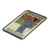 ヴィンテージ アール・ヌーヴォー、ポピー花の画家 マグネット (左側)