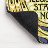 ヴィンテージ アール・ヌーヴォー、マクミランの孔雀の羽 マウスパッド (コーナー)