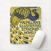 ヴィンテージ アール・ヌーヴォー、マクミランの孔雀の羽 マウスパッド (マウス)
