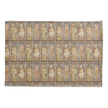 ヴィンテージ アール・ヌーヴォー ムーシャ タイムズ オブ ザ デイ パターン