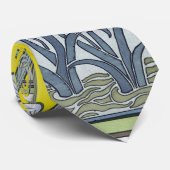 ヴィンテージ アール・ヌーヴォー、庭のアイリス 花 ネクタイ (ロール)