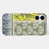 ヴィンテージ アール・ヌーヴォー、庭のアイリス 花 Case-Mate iPhoneケース (裏面 (横))