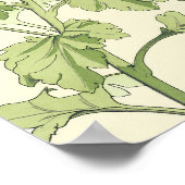 ヴィンテージ アール・ヌーヴォー、庭園の菊 ポスター (角)