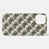 ヴィンテージ アール・ヌーヴォー 鷹, 獲物を捕らえる鳥 Case-Mate iPhoneケース (裏面 (横))