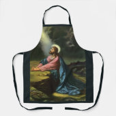 ヴィンテージ イエス・キリスト 祈り ゲツセマネの園 エプロン (正面)