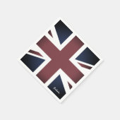ヴィンテージ,イギリス国旗のナプキン統一された,イギリス スタンダードカクテルナプキン (角)