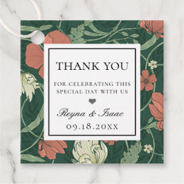 ヴィンテージ イギリス ガーデン パターン フェイバータグ