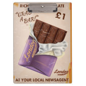 ヴィンテージ　イギリス　チョコレート　広告 クリップボード (正面)