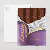 ヴィンテージ イギリス チョコレート 広告 ポストカード (正面/裏面)
