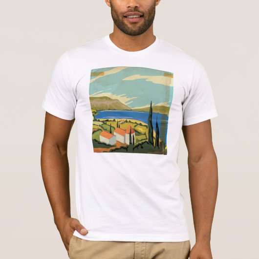 ヴィンテージ イタリアンポスター Tシャツ (正面)