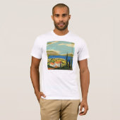 ヴィンテージ イタリアンポスター Tシャツ (正面フル)