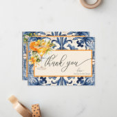 ヴィンテージ イタリアン |柑橘類オレンジ |フローラありがとう ノートカード (正面/裏面インサイチュ)