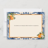 ヴィンテージ イタリアン |柑橘類オレンジ |フローラありがとう ノートカード (裏面)