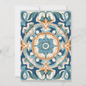 ヴィンテージ イタリアン |柑橘類オレンジ |ブライダルシャワー 招待状 (裏面)