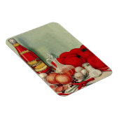 ヴィンテージ イタリア料理 トマト 玉ねぎ ピーマン ケチャップ マグネット (右側)