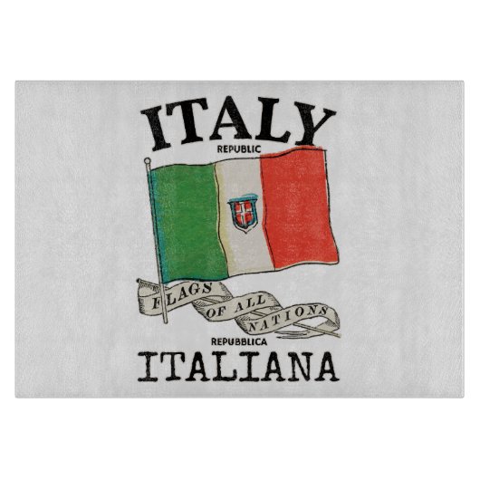 ヴィンテージ イタリア 国旗 カッティングボード (正面)