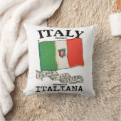 ヴィンテージ イタリア 国旗 クッション (ブランケット)