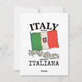 ヴィンテージ イタリア 国旗 シーズンカード (裏面)