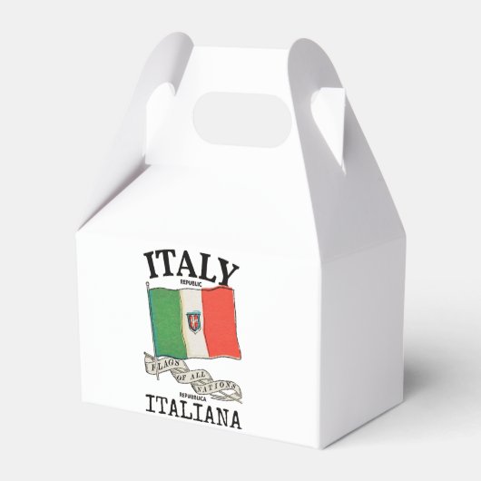 ヴィンテージ イタリア 国旗 フェイバーボックス (正面サイド)