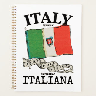 ヴィンテージ イタリア 国旗 プランナー手帳