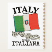 ヴィンテージ イタリア 国旗 プランナー手帳 (裏面)