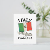 ヴィンテージ イタリア 国旗 ポストカード (スタンド正面)