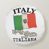 ヴィンテージ イタリア 国旗 ラウンドクッション (裏面)