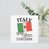 ヴィンテージ イタリア 国旗 招待状 (スタンド正面)
