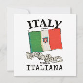 ヴィンテージ イタリア 国旗 招待状 (裏面)