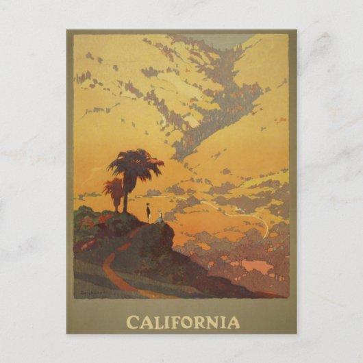 ヴィンテージ イラスト ポストカード (正面)