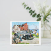 ヴィンテージ イラスト ポストカード (スタンド正面)