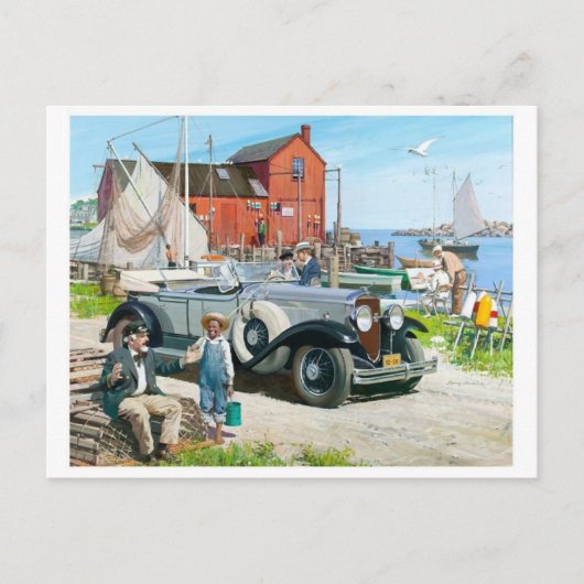 ヴィンテージ イラスト ポストカード (正面)