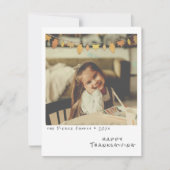 ヴィンテージ インスタントフォト オータムリーフ ガーランド付き シーズンカード (正面)