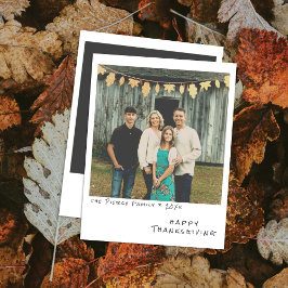 ヴィンテージ インスタント フォト - フェイク フォイル リーフ ガーランド シーズンカード