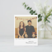 ヴィンテージ インスタント フォト - 偽のホイルの秋の葉 シーズンカード (スタンド正面)